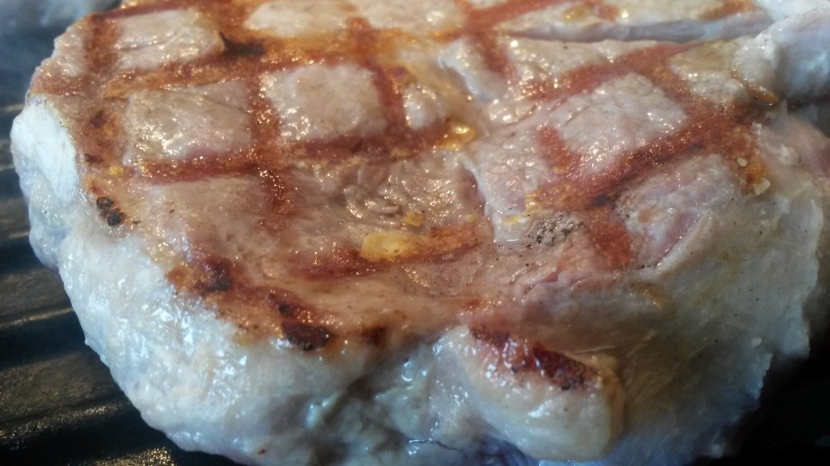 Schweinerückensteak mit Champignonrahm