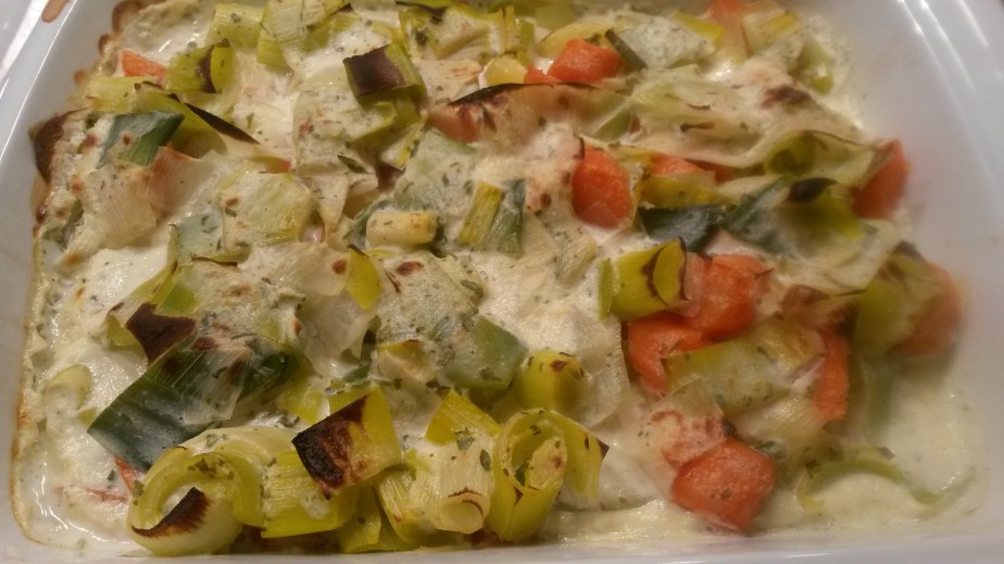 Porree-Möhren-Kartoffelauflauf mit Kasseler aus dem&nbsp;Bratschlauch