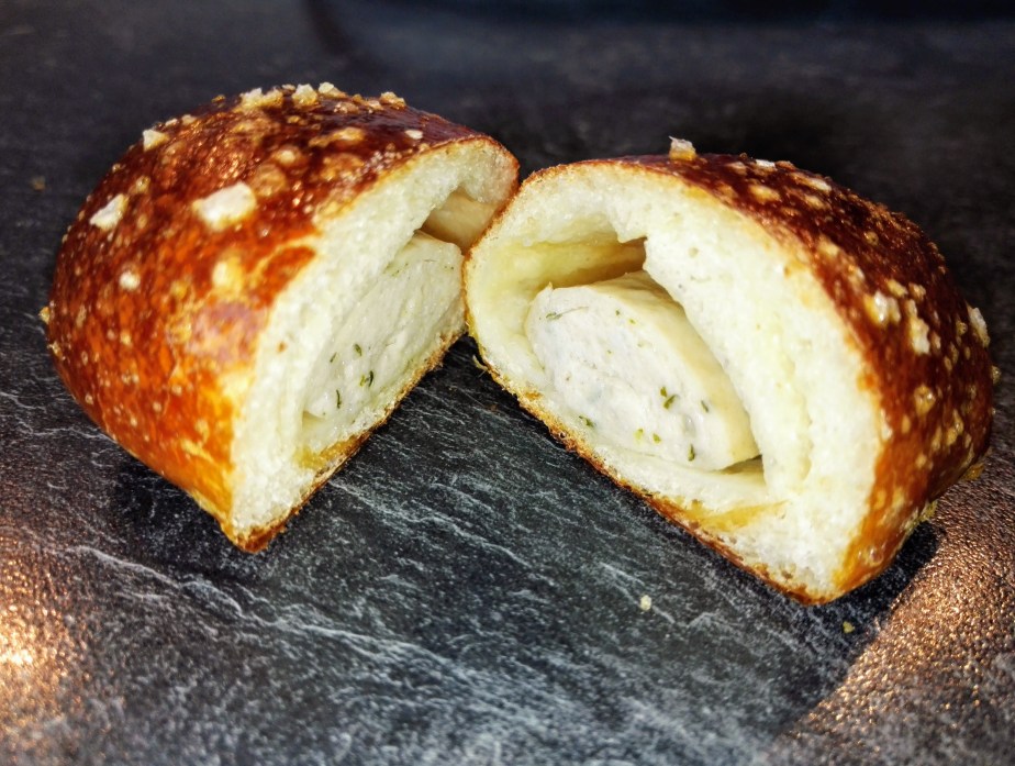 Weißwurst im Brezelteig