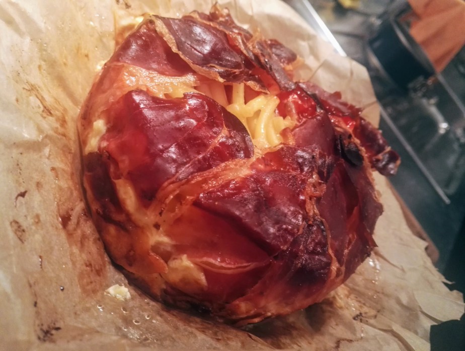 Makkaroni-Torte alla Carbonara